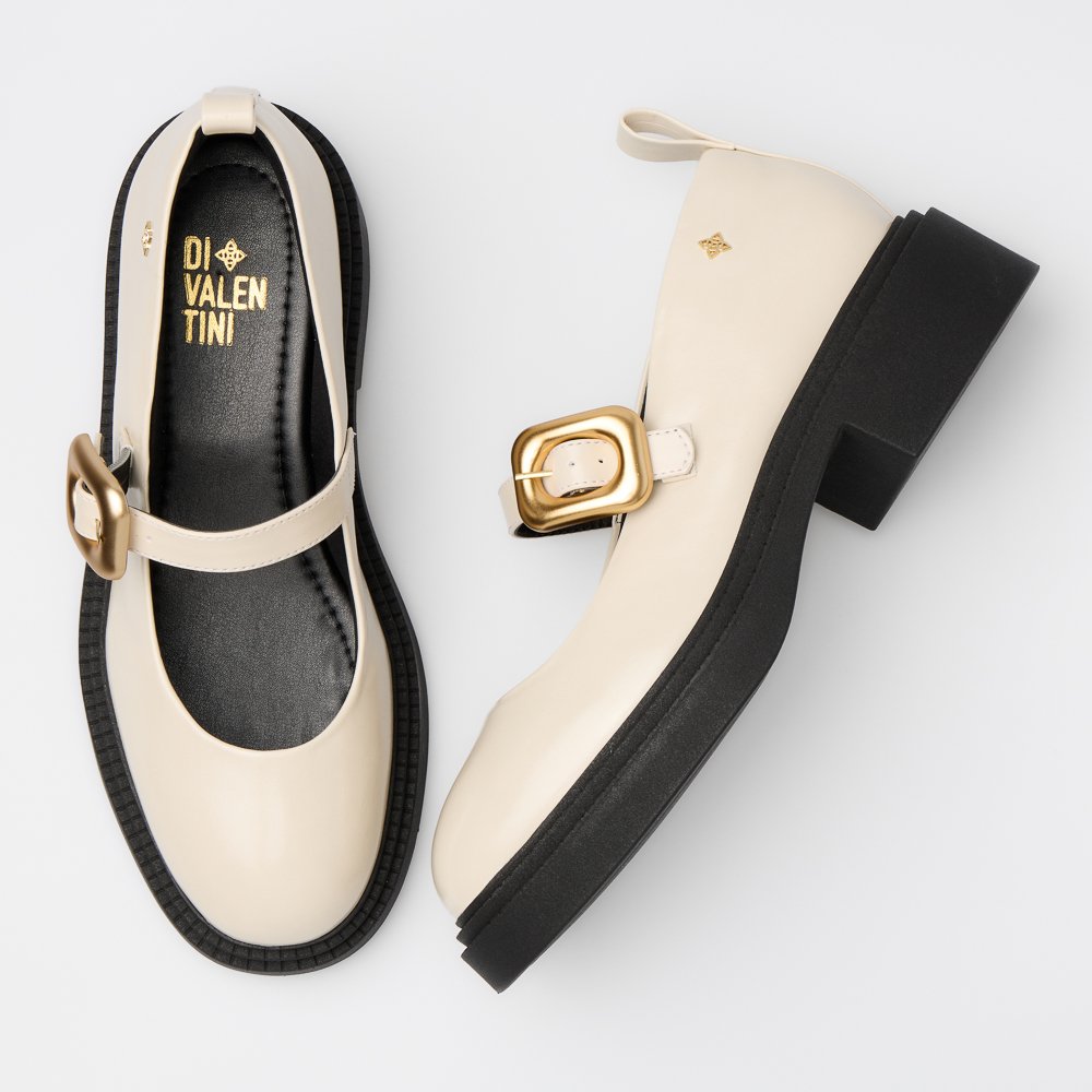 SAPATO ISABELE DI VALENTINI NAPA - Off White