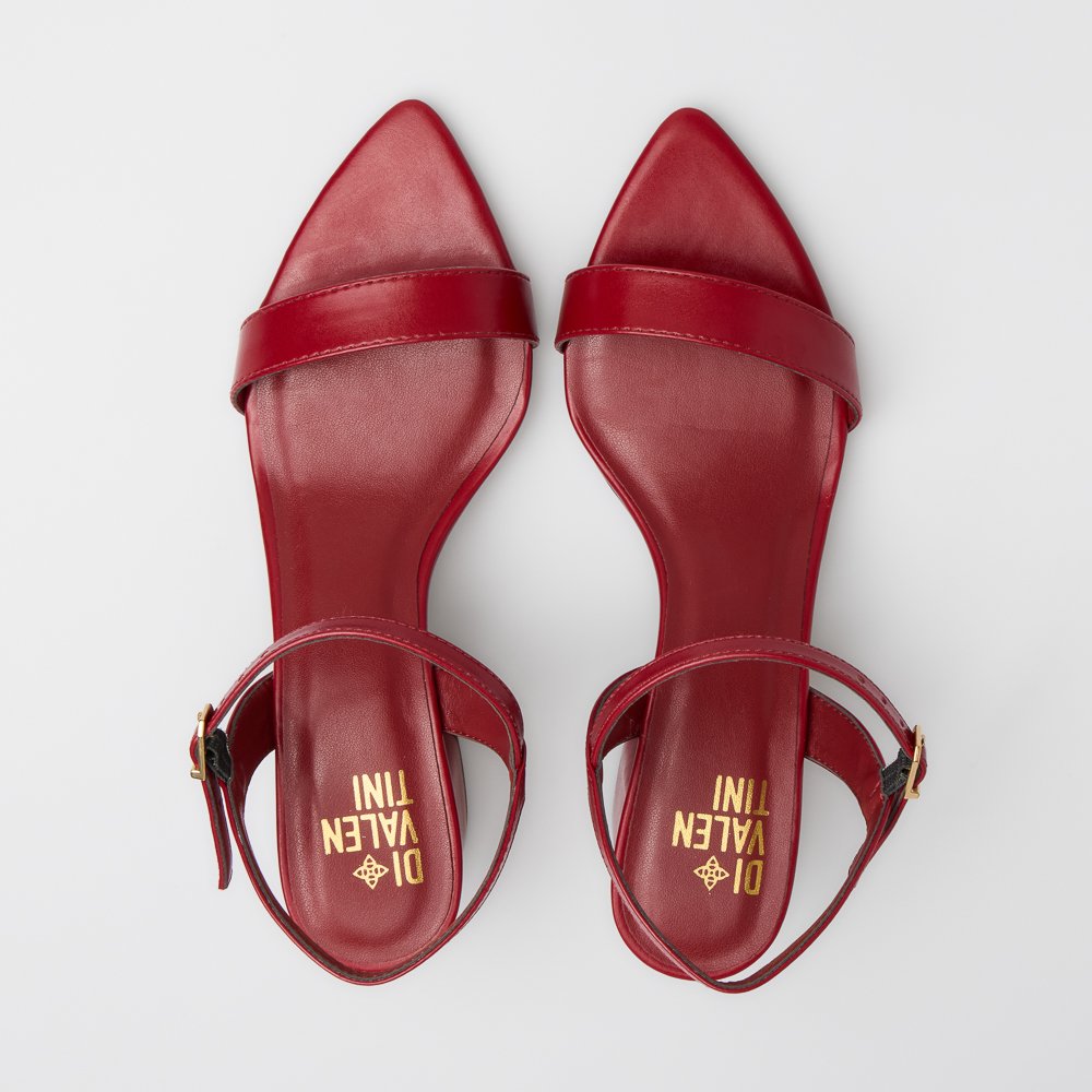 SANDÁLIA MARINA DI VALENTINI NAPA - Vermelho